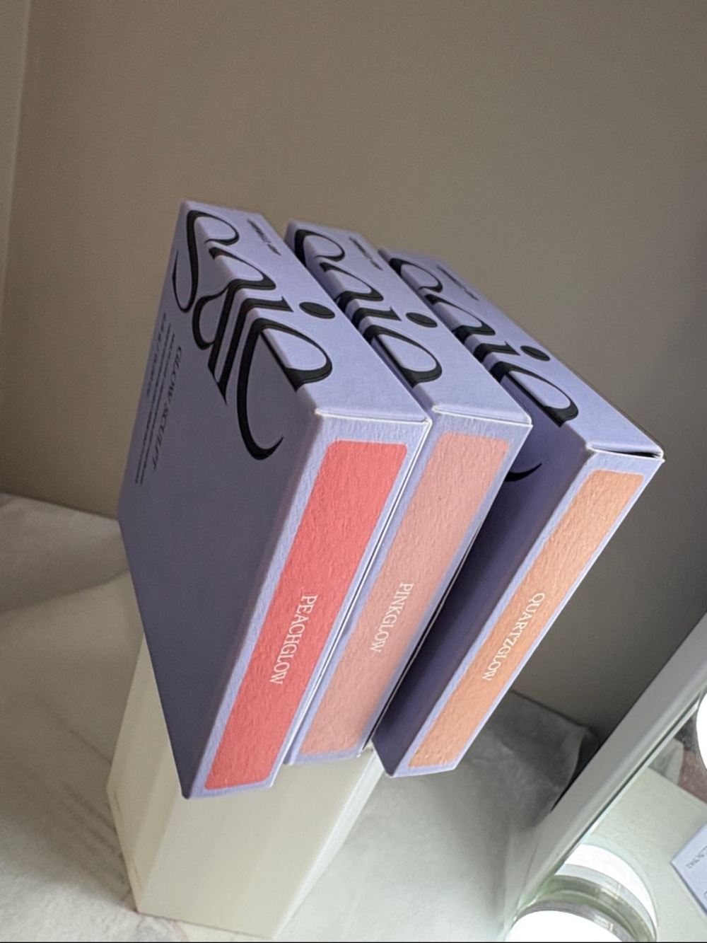 SAIE Glow Sculpt Cream Highlighting Blush Trio New Unused Sephora Glow Set